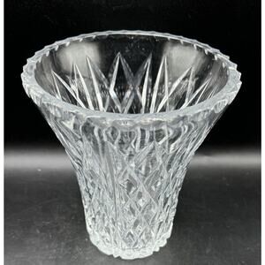 Stunning 24% Lead Crystal Vase Royal Gallery Made in France 6.5” Tall -S1